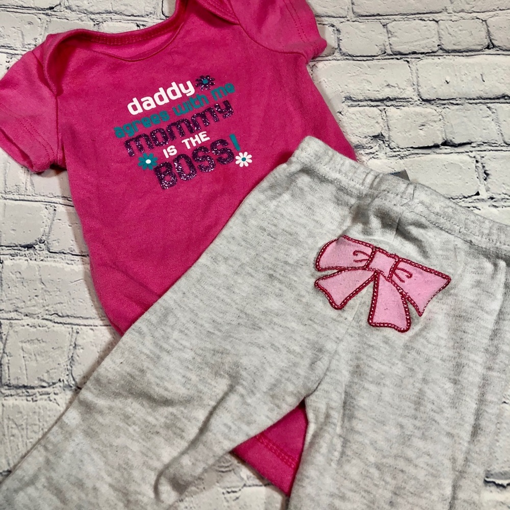0-3 month girl daddy outfit